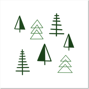 minimalist trees Posters and Art